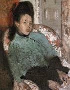 Edgar Degas Portrait of Elena Carafa oil painting artist